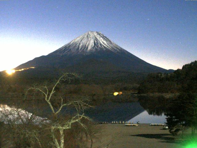 精進湖からの富士山