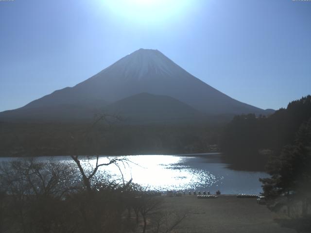 精進湖からの富士山