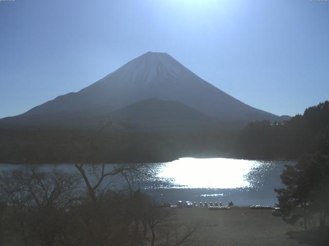 精進湖からの富士山