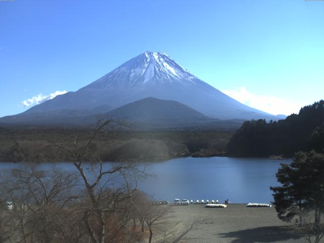 精進湖からの富士山