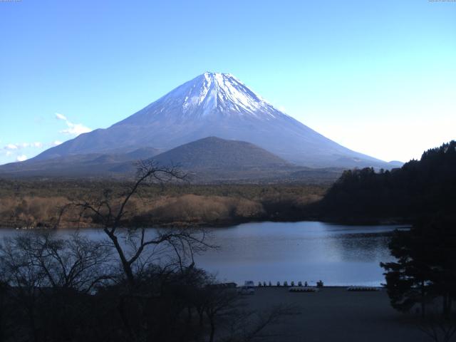 精進湖からの富士山