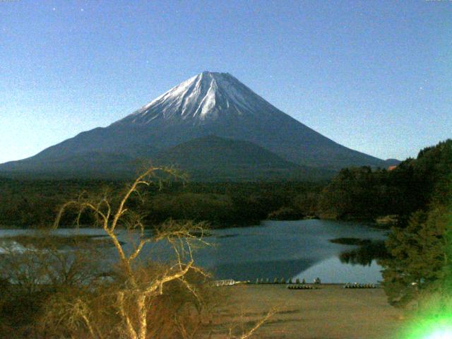 精進湖からの富士山