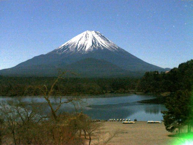 精進湖からの富士山