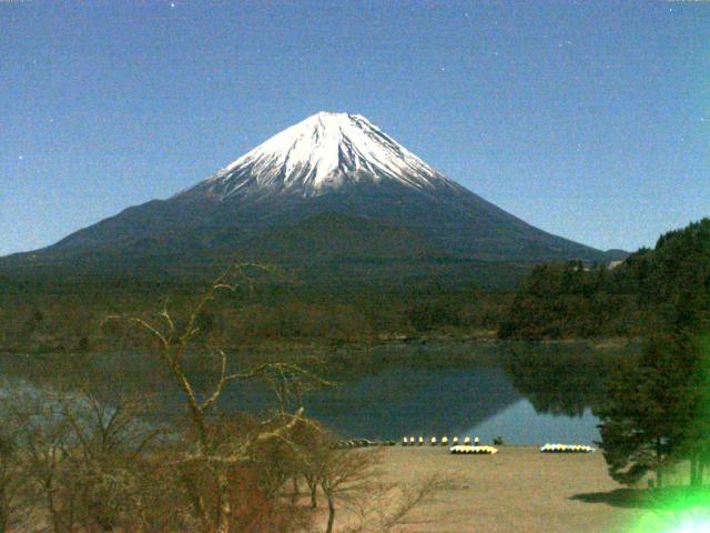 精進湖からの富士山