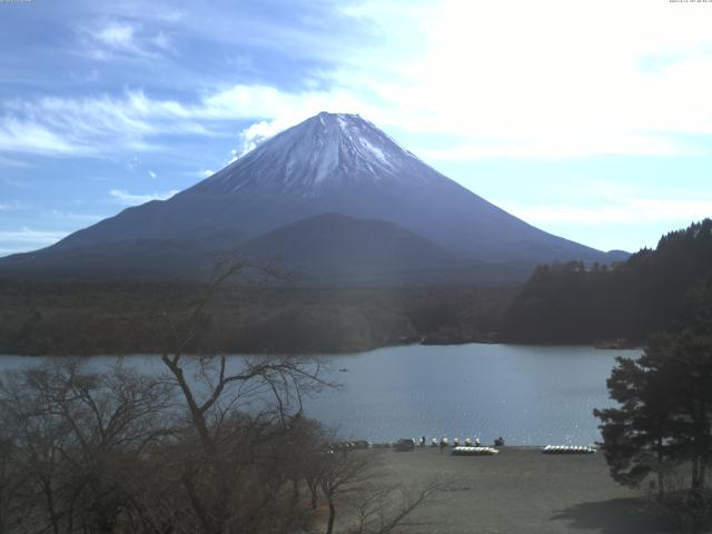 精進湖からの富士山