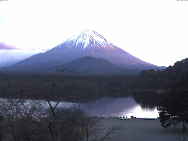 精進湖からの富士山