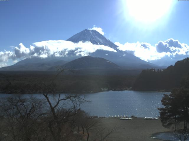 精進湖からの富士山