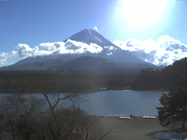 精進湖からの富士山