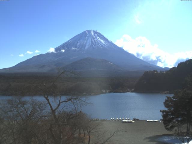 精進湖からの富士山