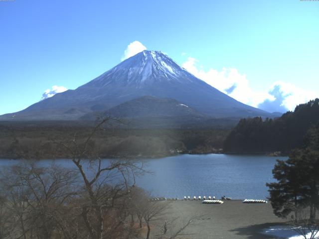 精進湖からの富士山