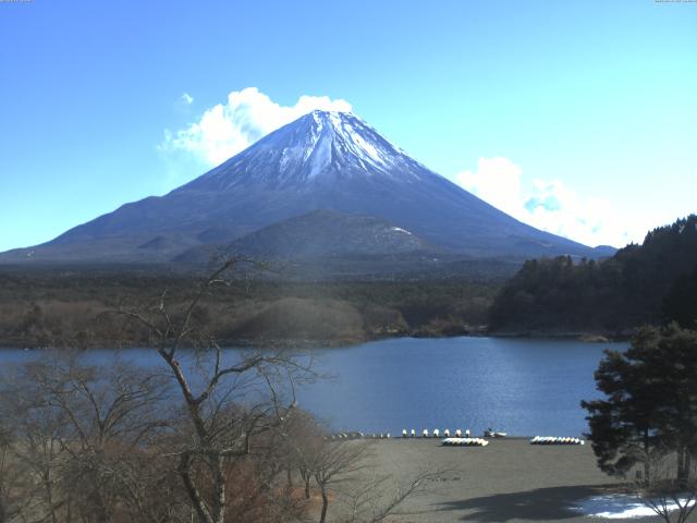 精進湖からの富士山