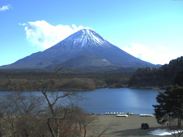 精進湖からの富士山