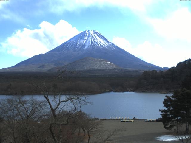 精進湖からの富士山