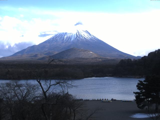 精進湖からの富士山