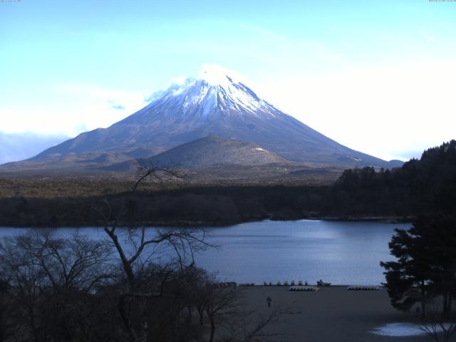 精進湖からの富士山