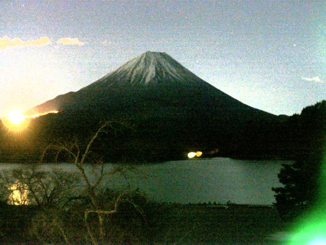 精進湖からの富士山