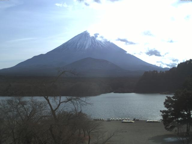 精進湖からの富士山