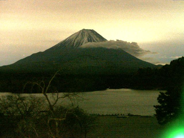 精進湖からの富士山