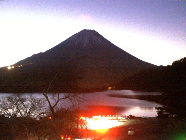 精進湖からの富士山