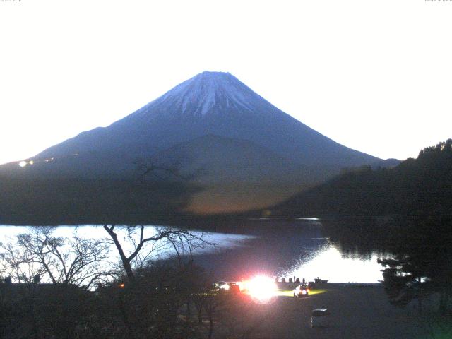 精進湖からの富士山