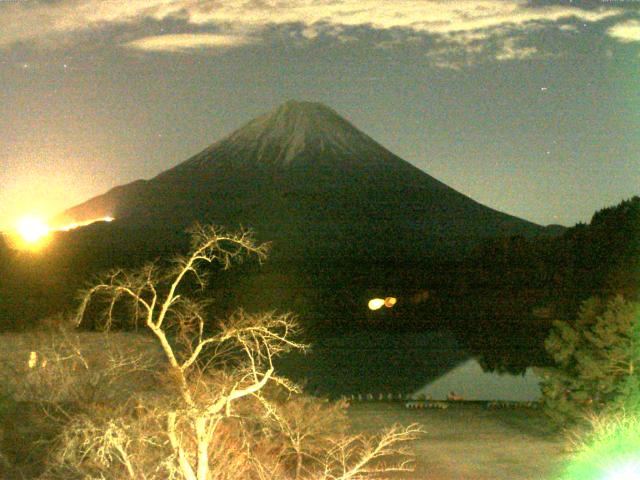 精進湖からの富士山