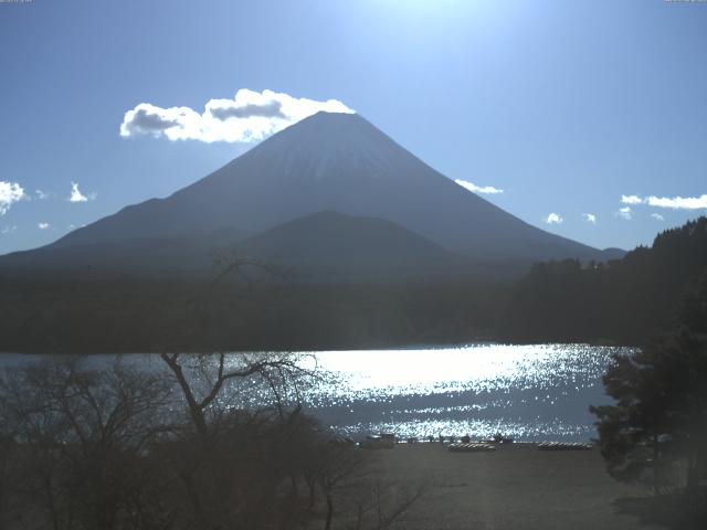 精進湖からの富士山