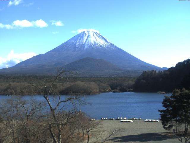 精進湖からの富士山