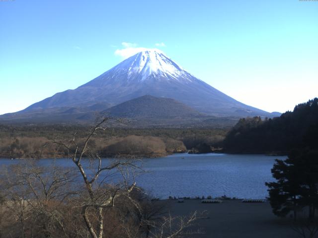 精進湖からの富士山