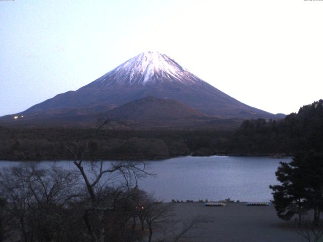 精進湖からの富士山