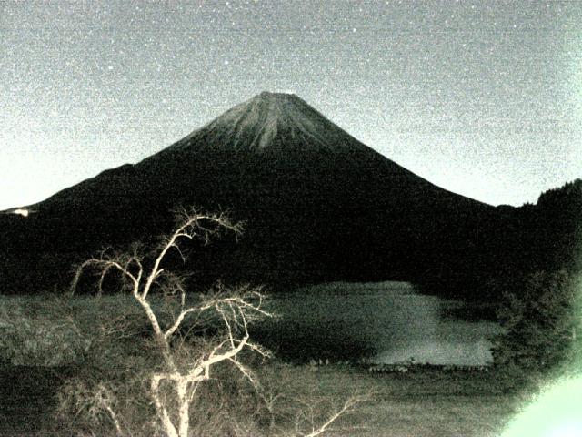 精進湖からの富士山