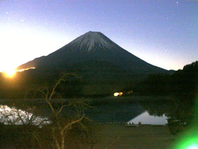 精進湖からの富士山