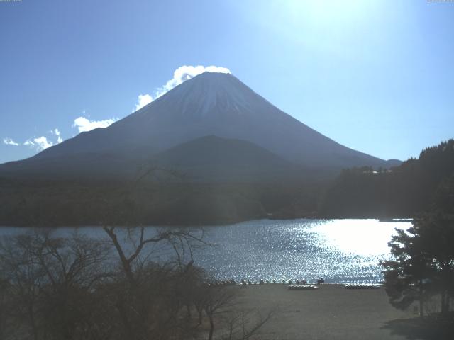 精進湖からの富士山