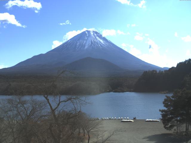 精進湖からの富士山