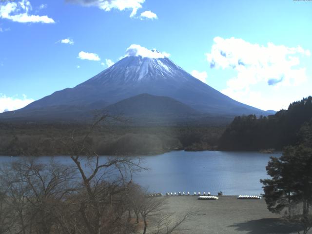 精進湖からの富士山