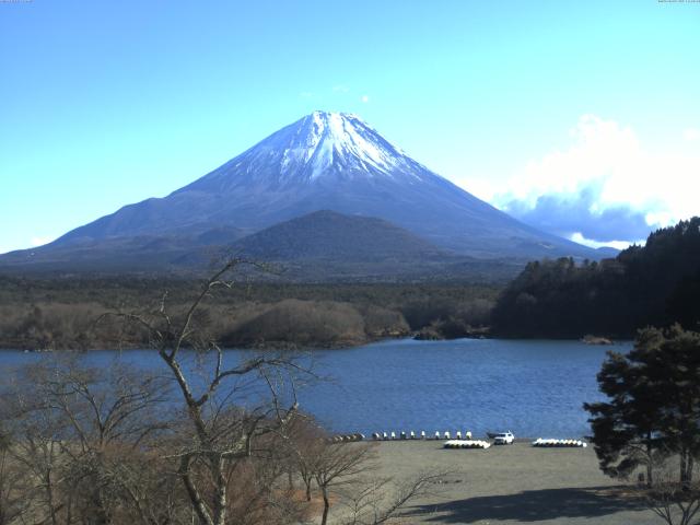 精進湖からの富士山