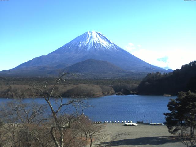 精進湖からの富士山