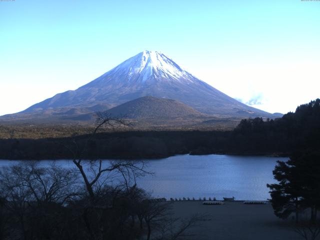 精進湖からの富士山