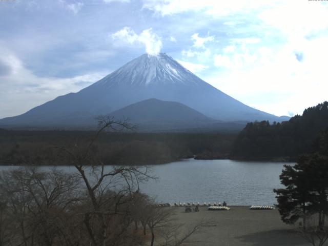 精進湖からの富士山