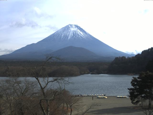 精進湖からの富士山