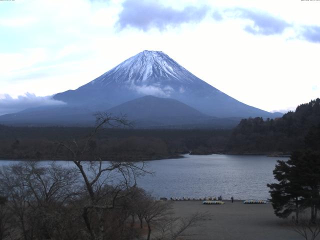 精進湖からの富士山