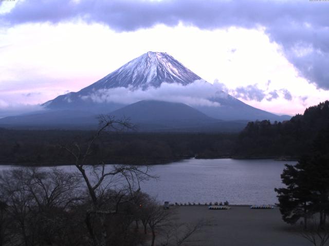 精進湖からの富士山