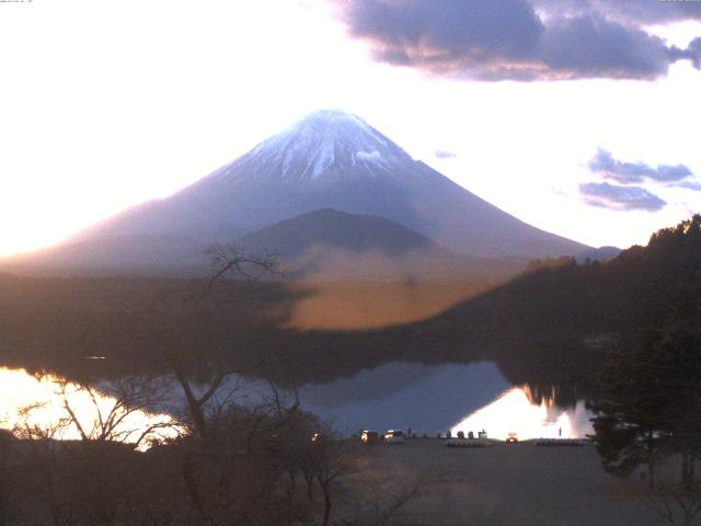 精進湖からの富士山