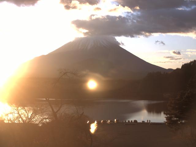 精進湖からの富士山