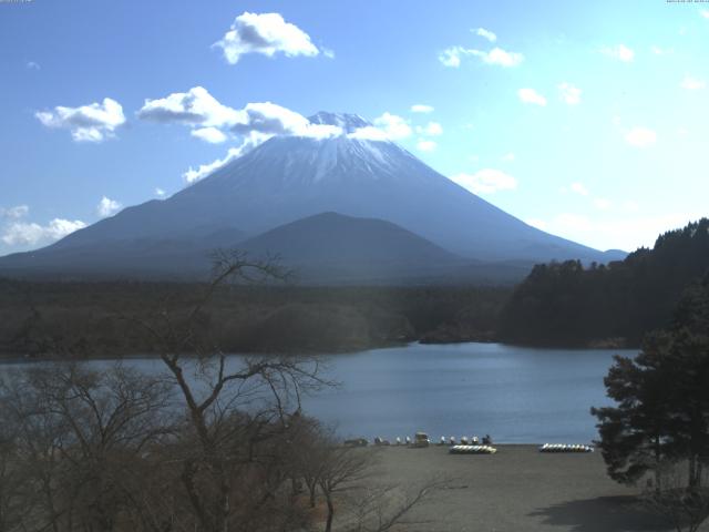 精進湖からの富士山