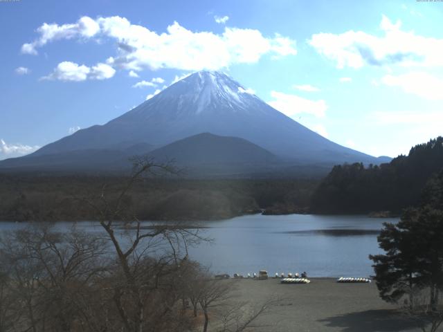 精進湖からの富士山