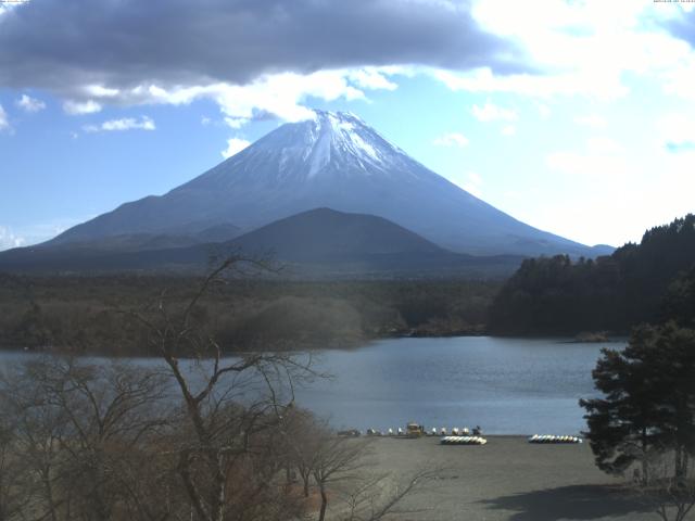 精進湖からの富士山