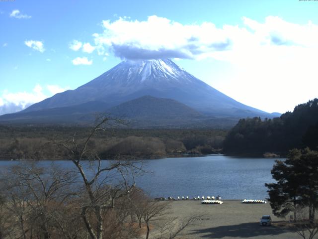 精進湖からの富士山