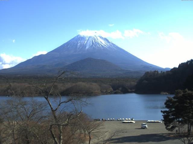 精進湖からの富士山