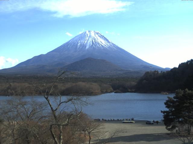 精進湖からの富士山