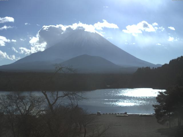 精進湖からの富士山